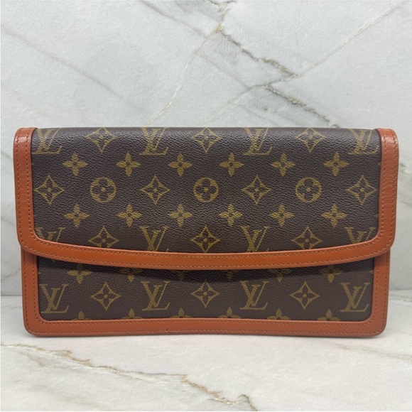 1990 Louis Vuitton Dame Pochette Monogram Clutch GM - Picture 3 of 12